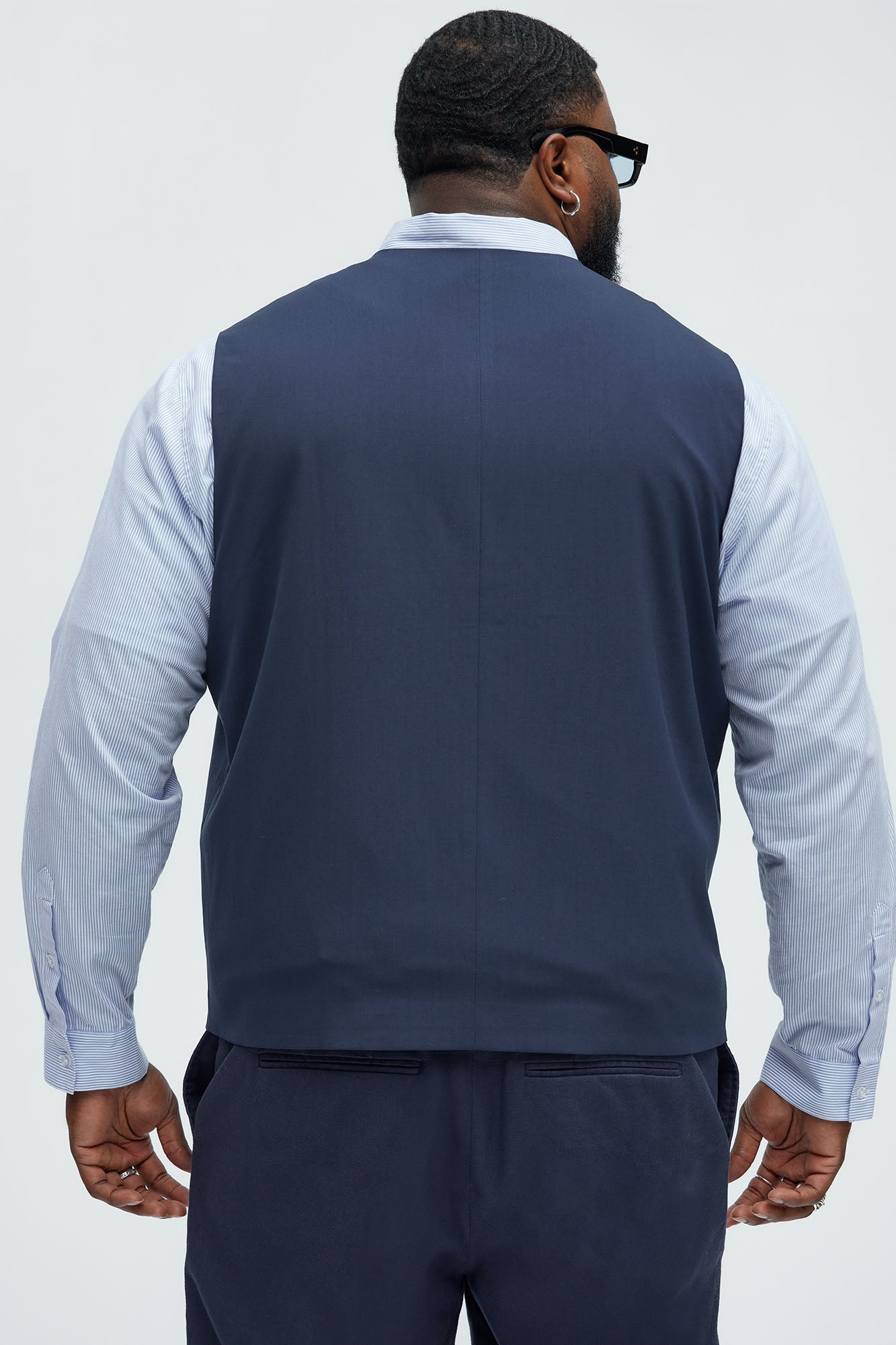 Modern Stretch Waistcoat - Navy