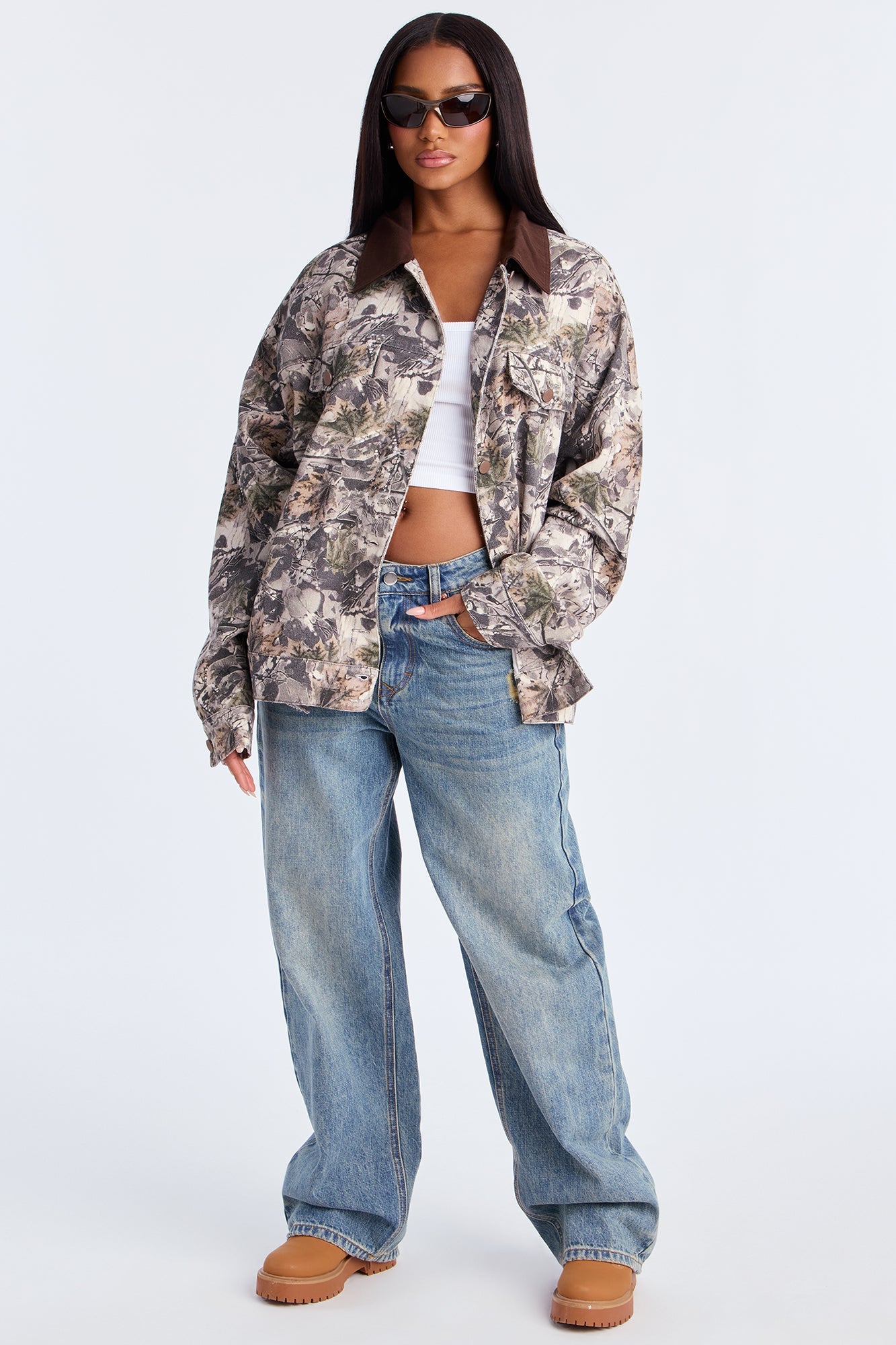 On The Hunt Tree Camo Trucker Jacket - Camouflage