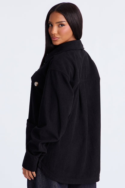 Feel No Ways Corduroy Shirt - Black