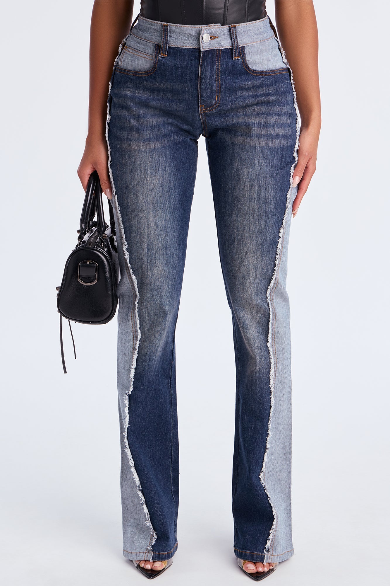 Inside Out Stretch Straight Leg Jeans - Dark Wash