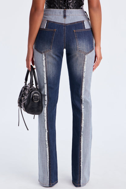 Inside Out Stretch Straight Leg Jeans - Dark Wash