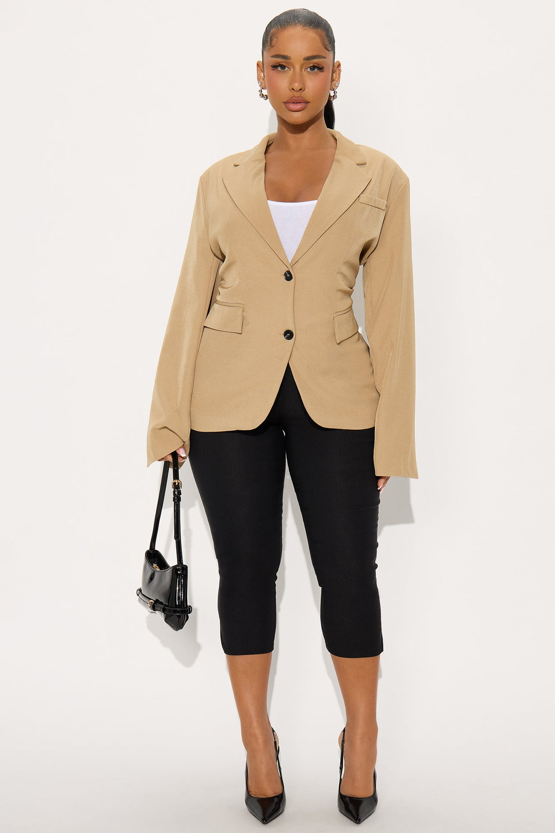 Beatrice Oversized Blazer - Taupe