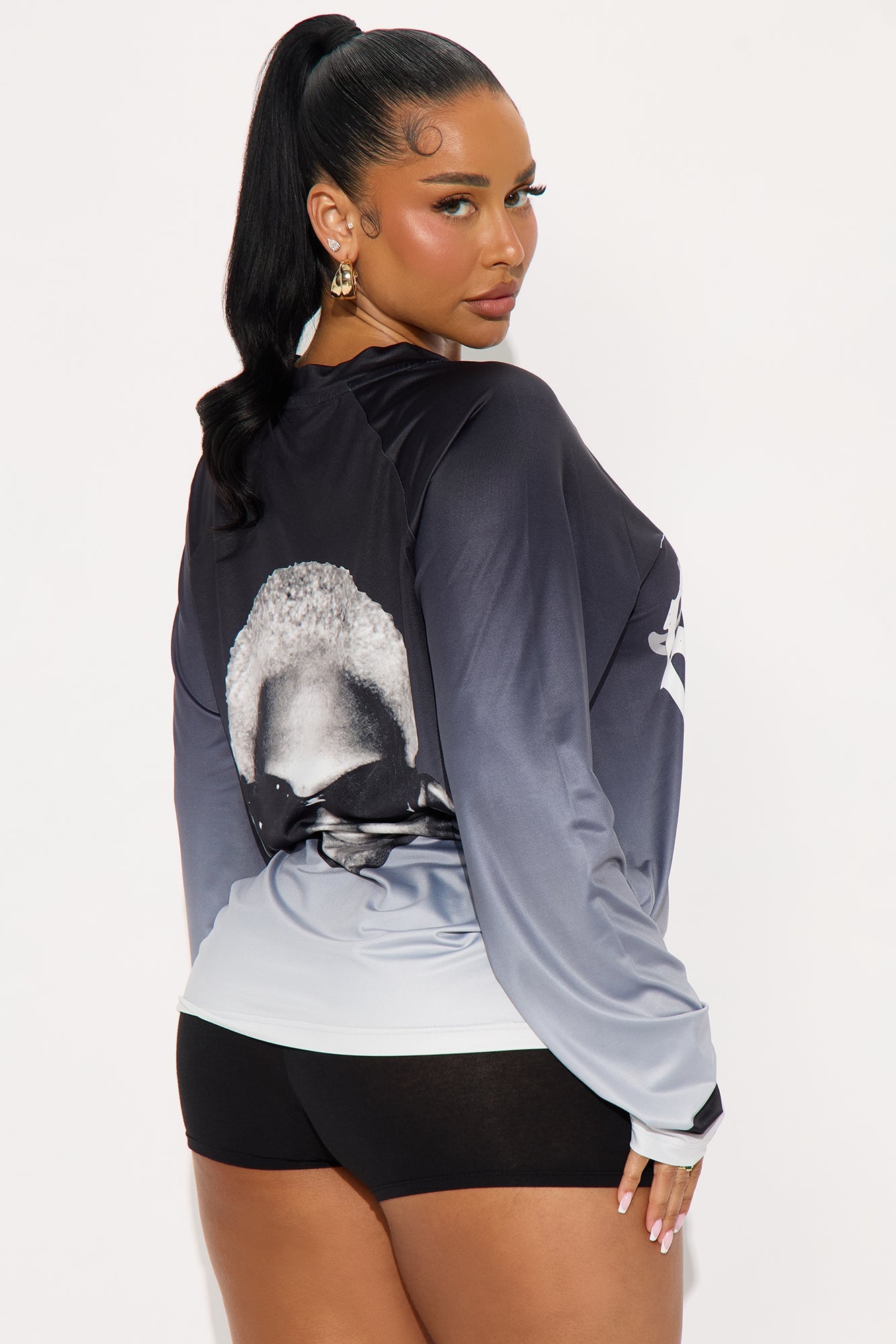 Rodman Jumbo Jersey Tee - Black/White