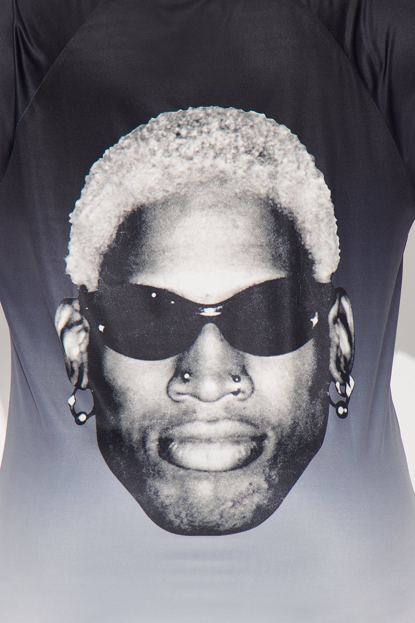 Rodman Jumbo Jersey Tee - Black/White