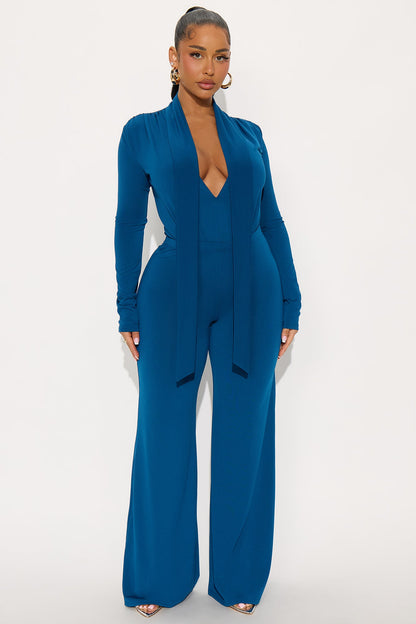 Penelope Wide Leg pant Set - Blue