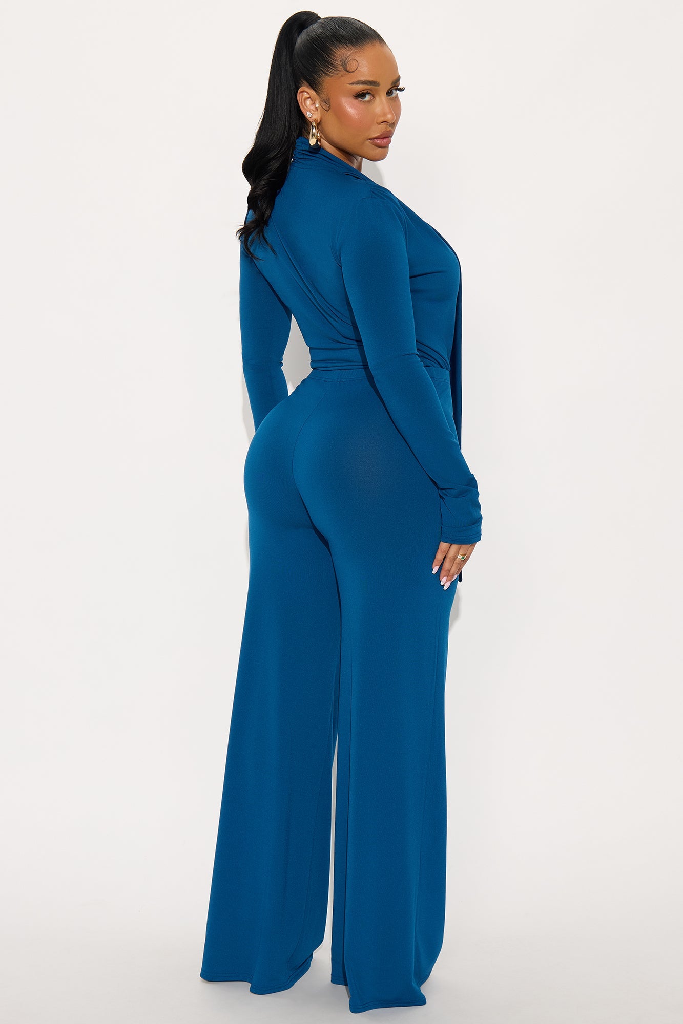 Penelope Wide Leg pant Set - Blue