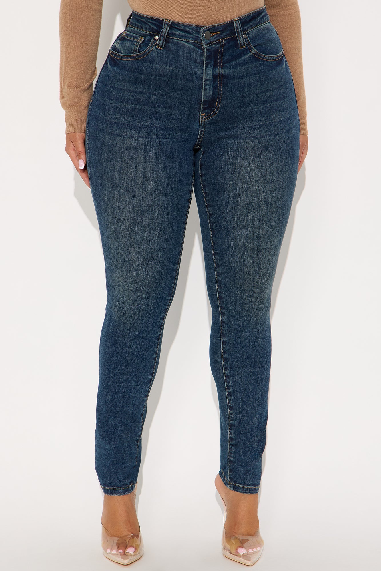 Polished Performance Skinny Jeans - Dark Wash