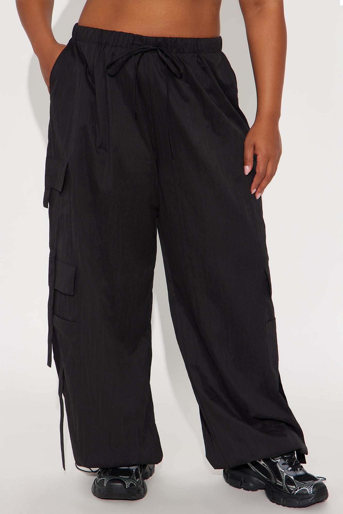 Mellow Weekends Cargo Jogger Pant 32″ - Black