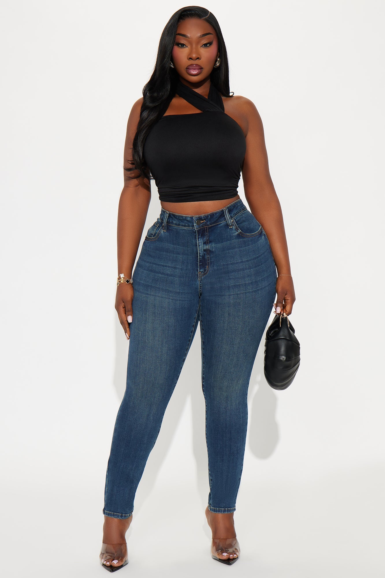Polished Performance Skinny Jeans - Dark Wash