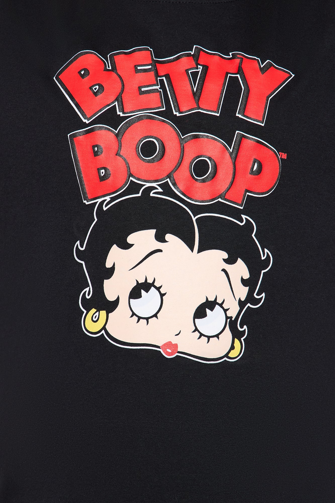 Mini Classic Betty Boop Short Sleeve Tee - Black