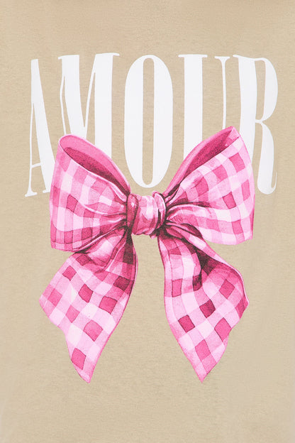 Mini My Only Amour Short Sleeve Tee - Sand