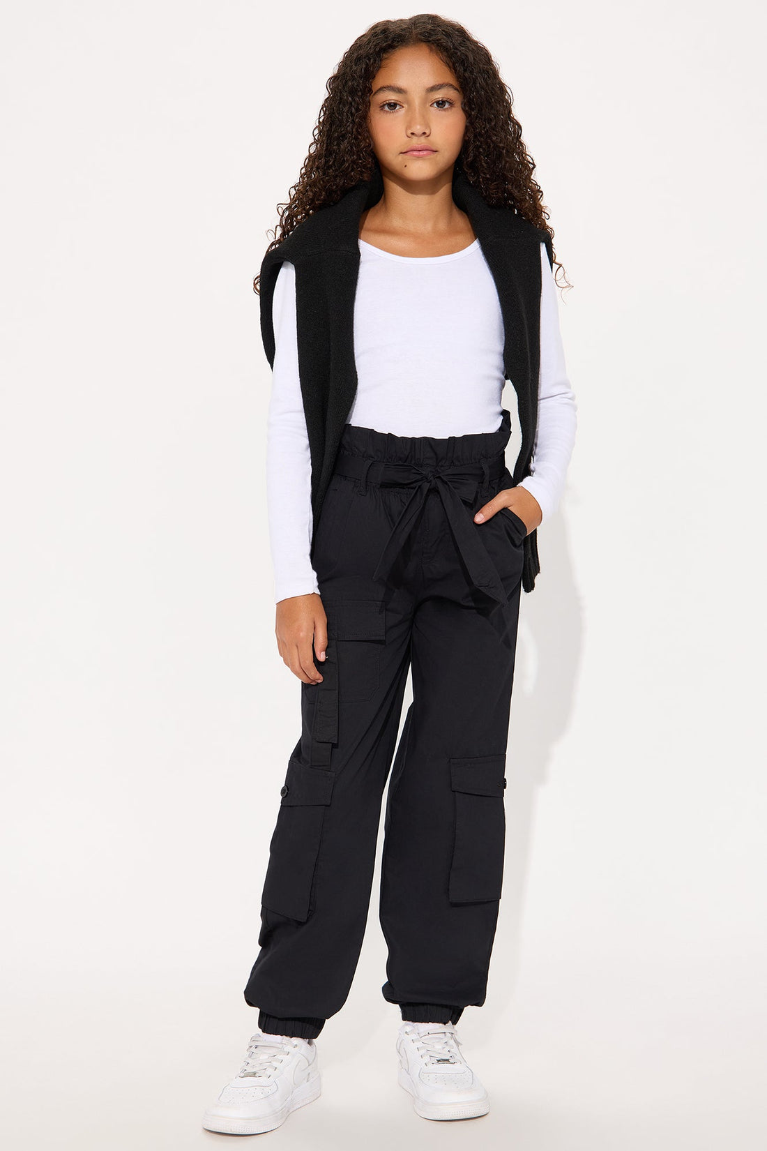 Mini Waited So Long Cargo Joggers - Black