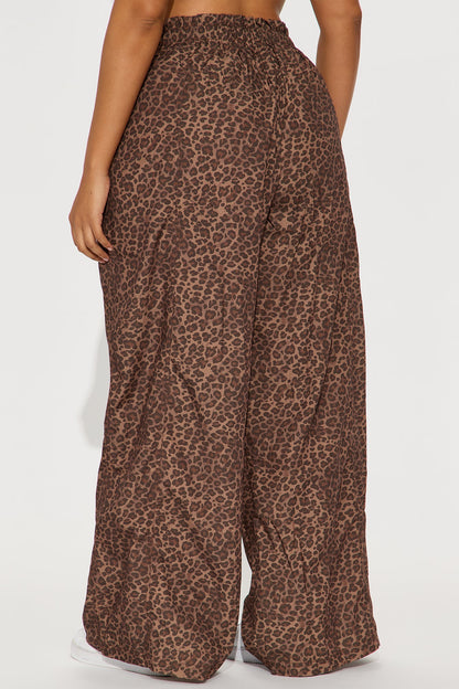 Do What You Will Leopard Pant - Brown/combo