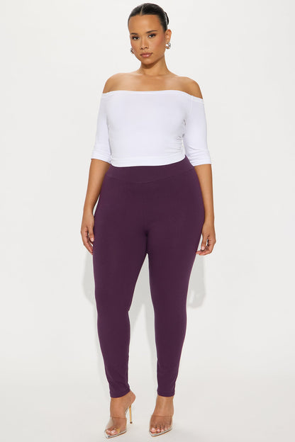 Running Around High Rise Legging - Plum