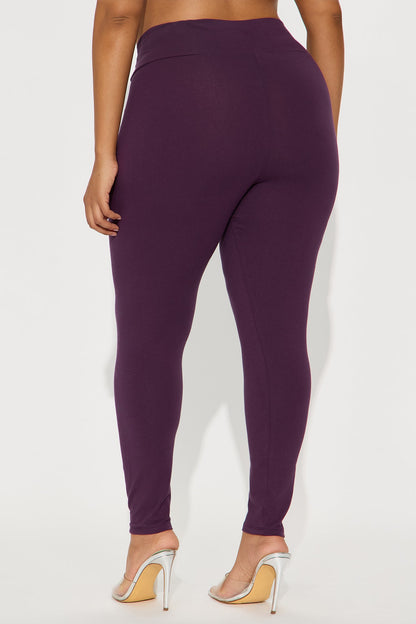 Running Around High Rise Legging - Plum