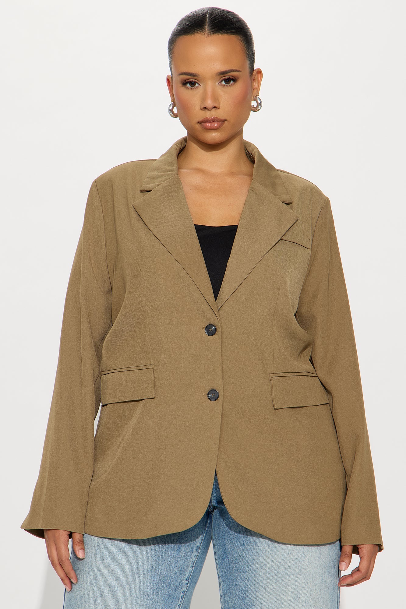 Beatrice Oversized Blazer - Olive