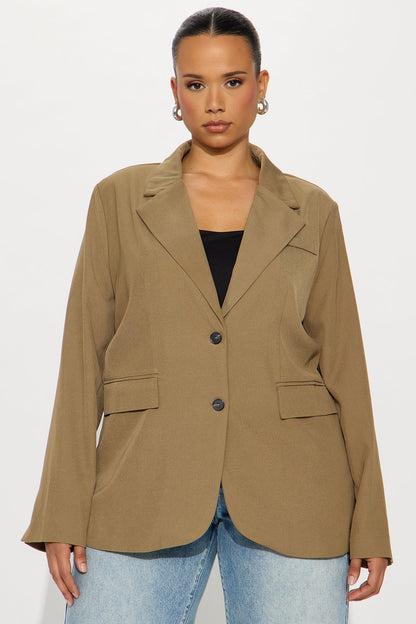 Beatrice Oversized Blazer - Olive