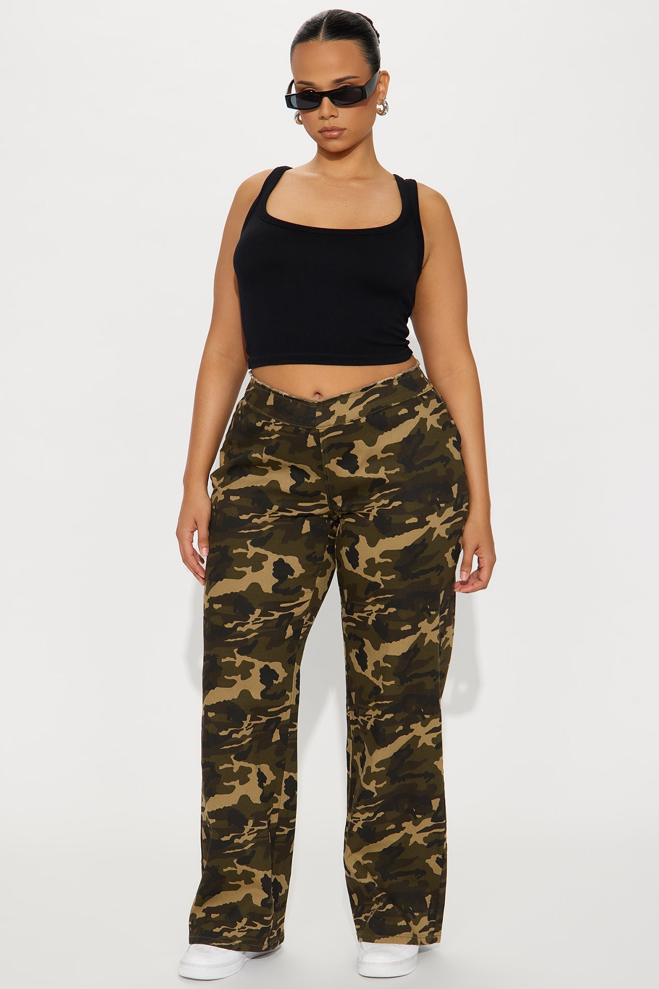 Weekly Hustle Camo Wide Leg Pant 32″ - Camouflage