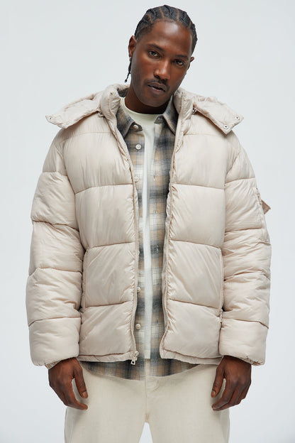 Nixer Puffer Jacket - Tan