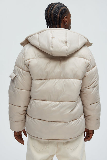 Nixer Puffer Jacket - Tan