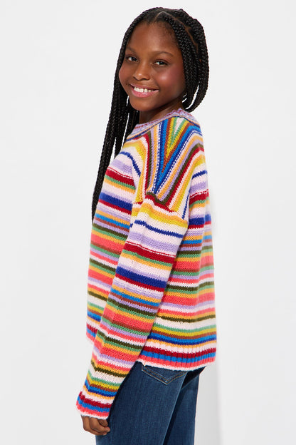 Mini Soul Connection Striped Sweater - Multi Color