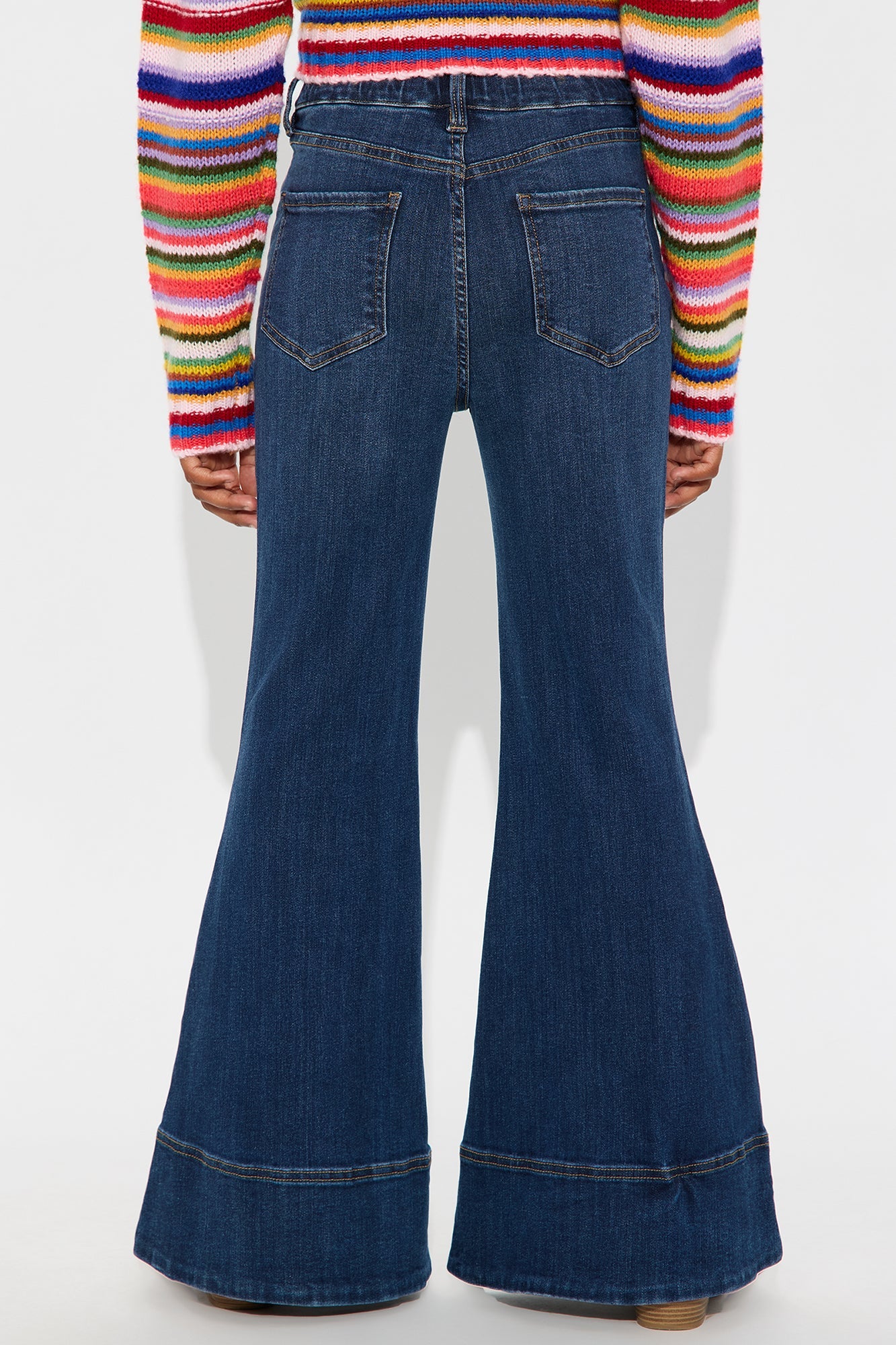 Mini Keep It Real Extreme Flare Jeans - Dark Wash