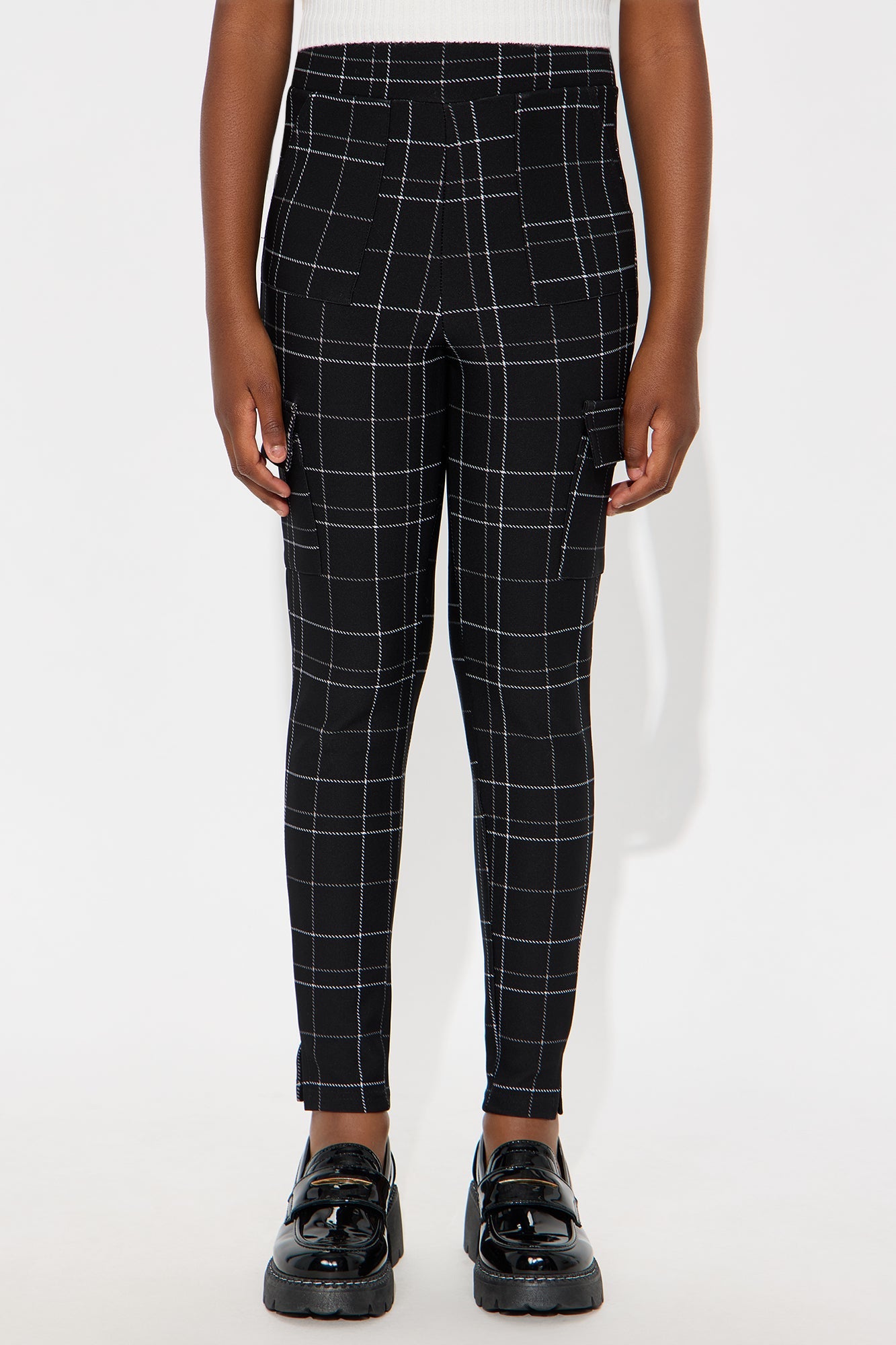 Mini Always Learning Skinny Printed Pants - Black