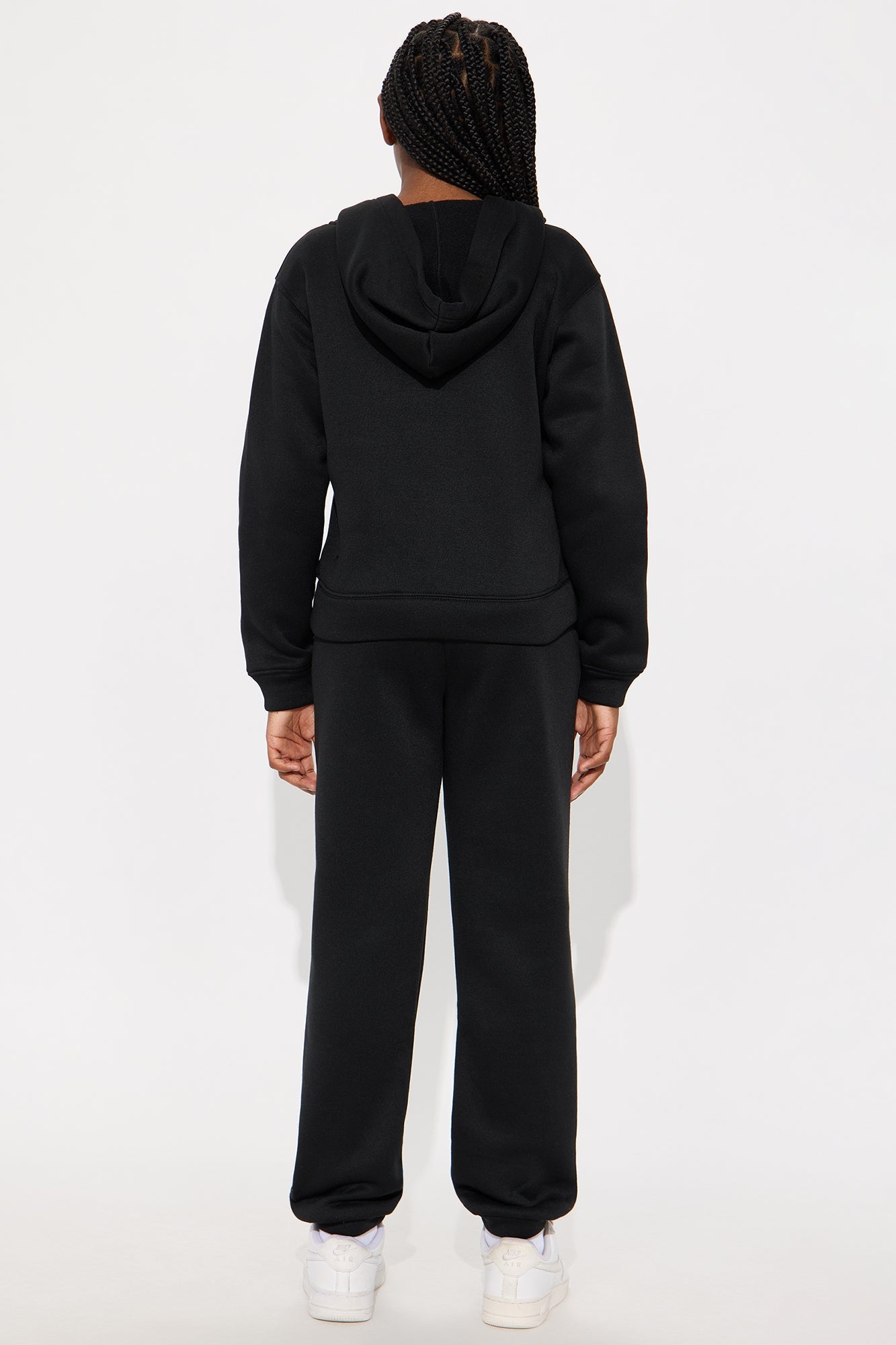 Mini I Got This Zip Up Jacket And Jogger Set - Black