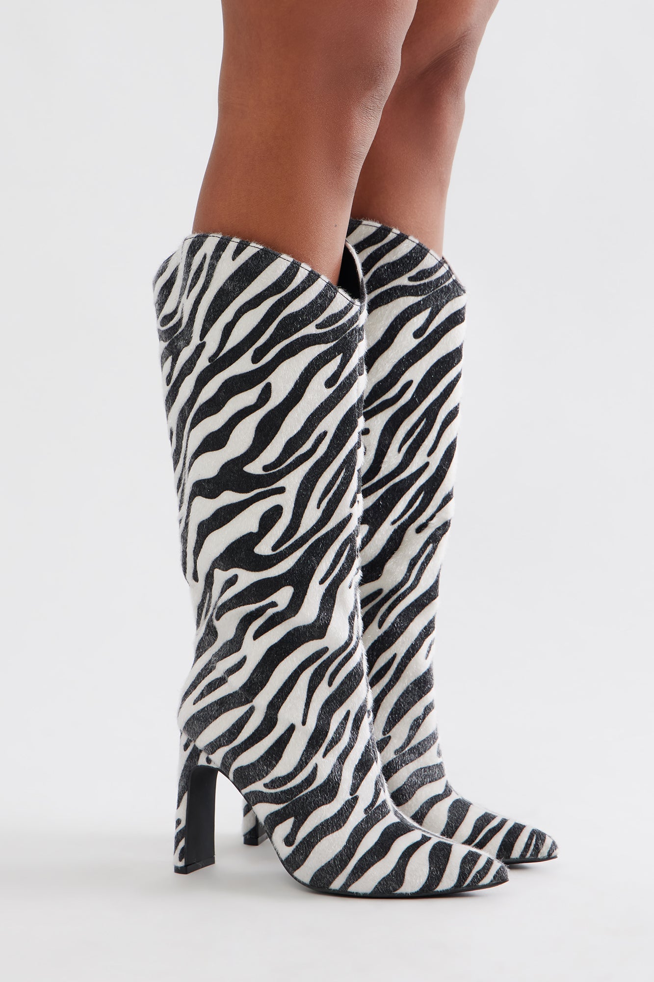 Montana Animal Print Boots - Black/combo