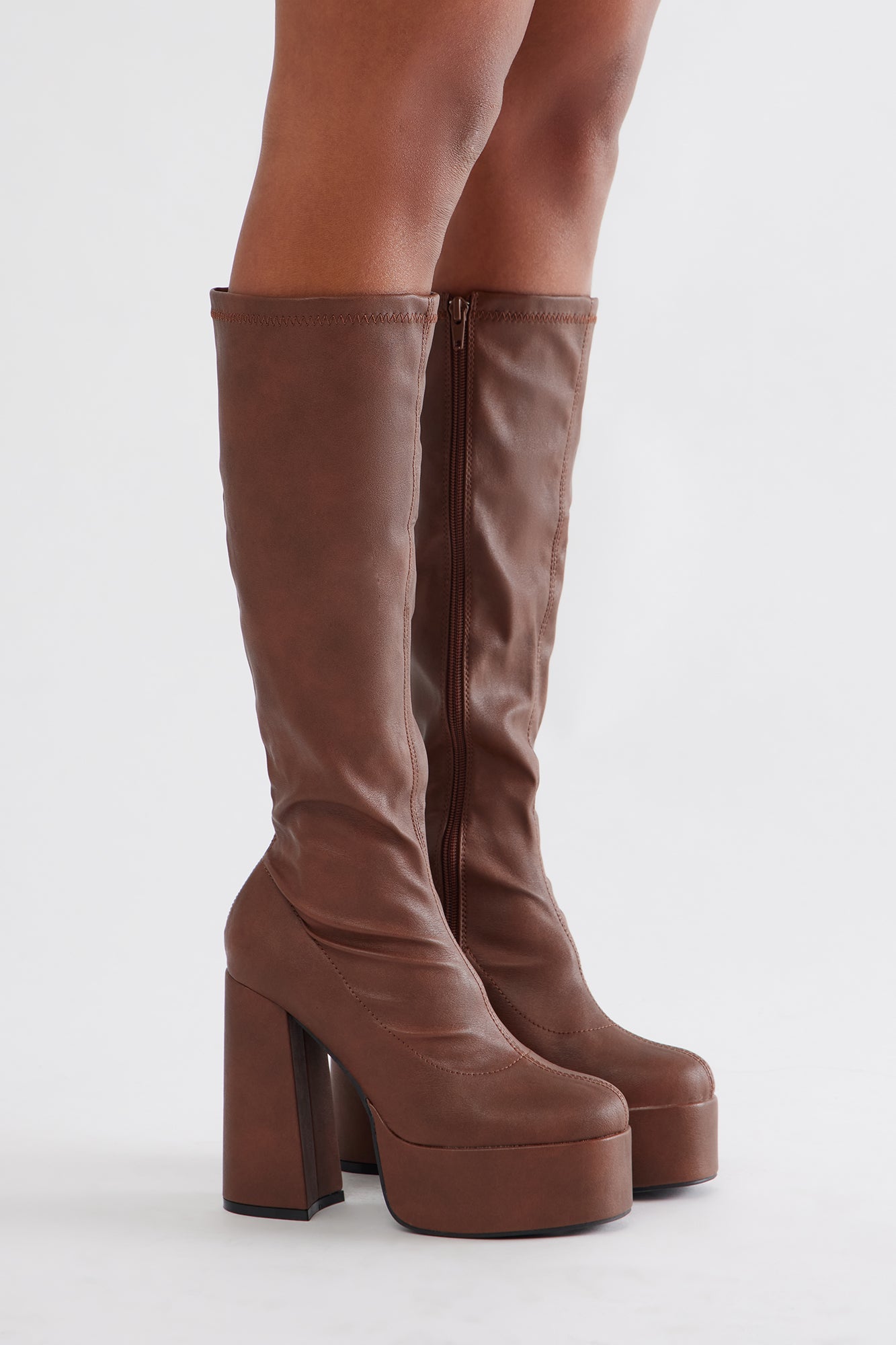 Camden Platform Boots - Brown