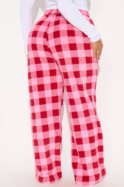 Cozy Moments Plush PJ Pants - Pink