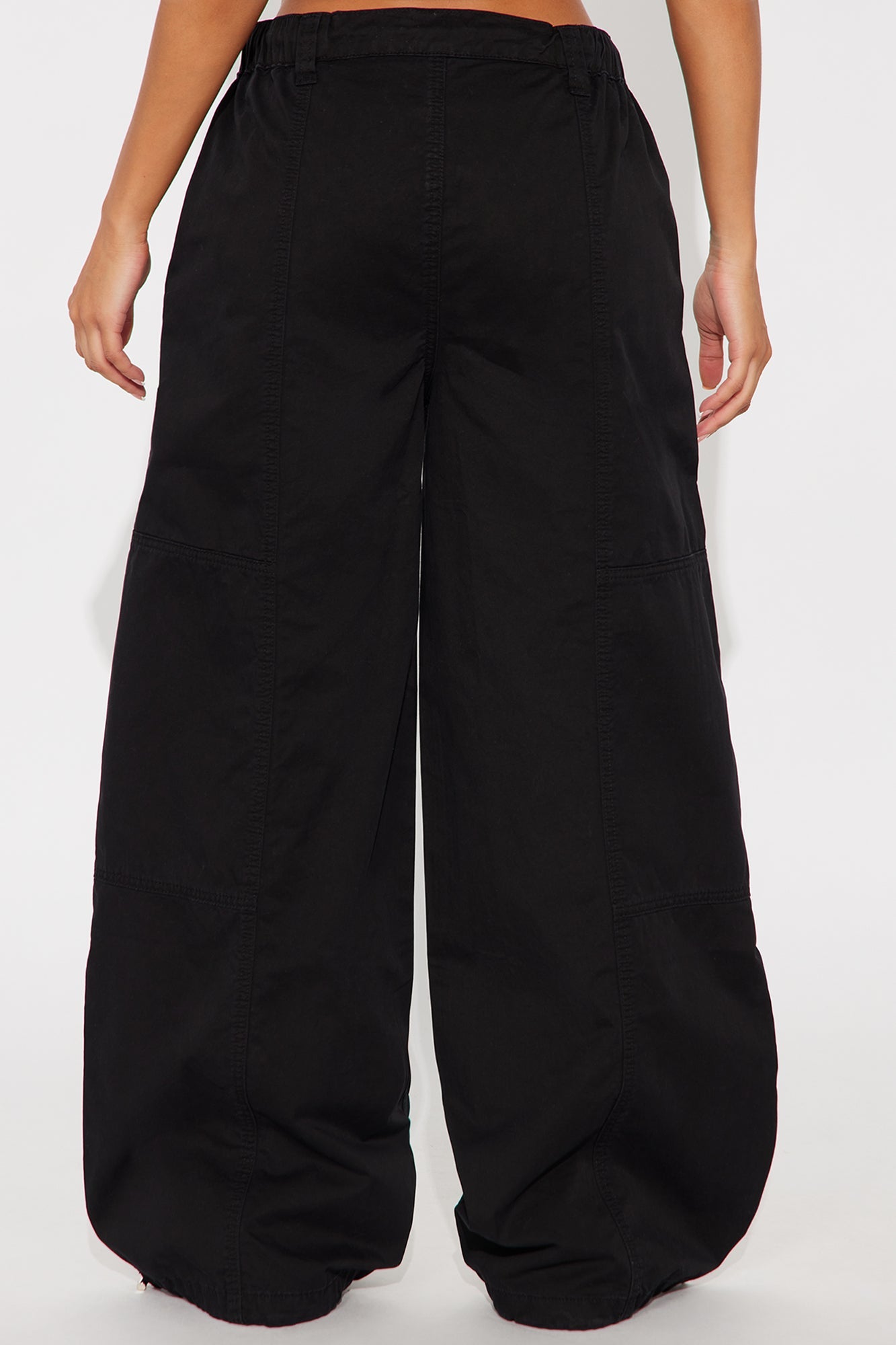 Olivia Wide Leg Jogger - Black Wash