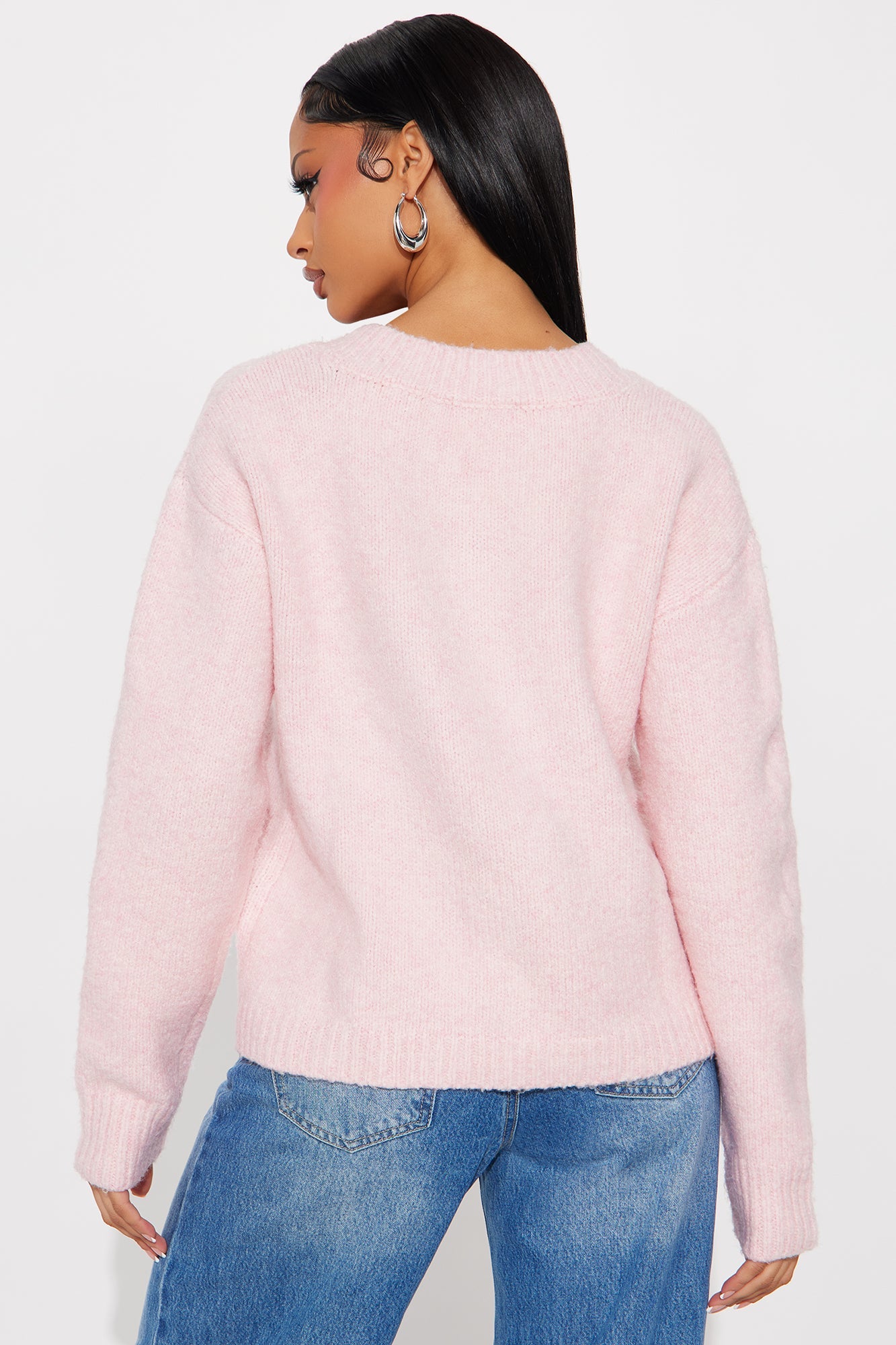 Ready For Fall Sweater - Pink