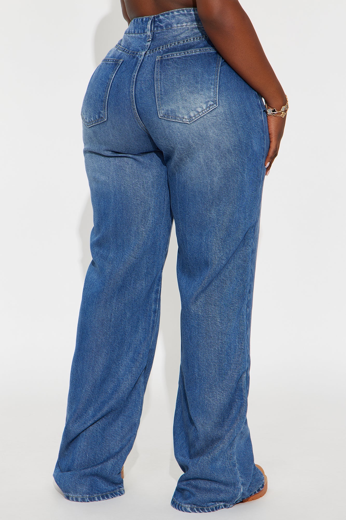 Tall Bon Voyage Drapey Soft Wide Leg Jeans - Dark Wash