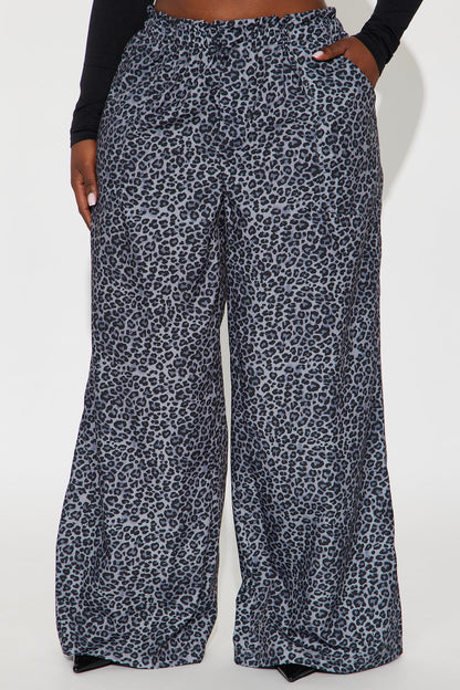 Do What You Will Leopard Pant - Charcoal/combo