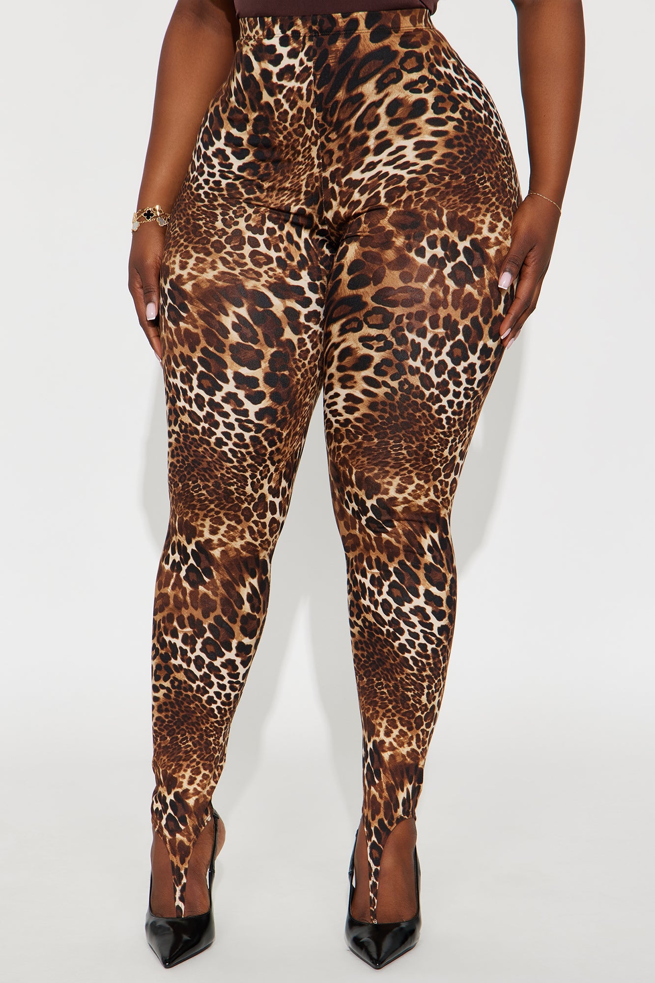 Caught In The Moment Leopard Stirrup Legging - Leopard