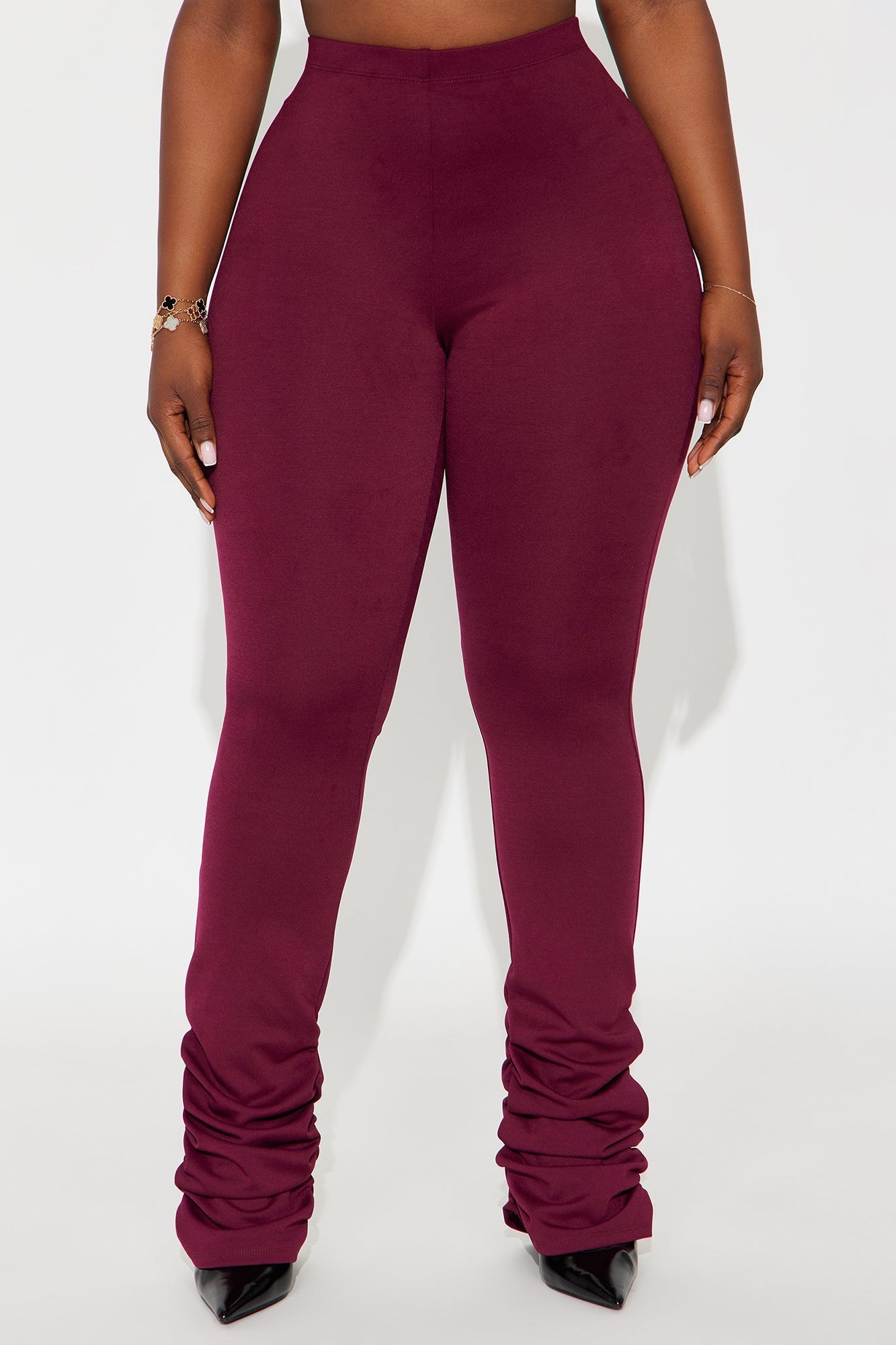 Love Galore Stacked Legging - Wine