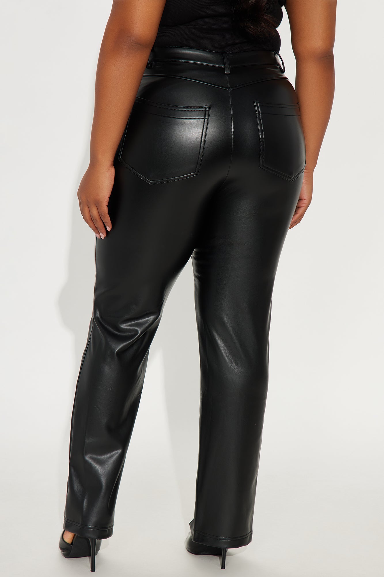 Mackenzie Faux Leather Pant - Black