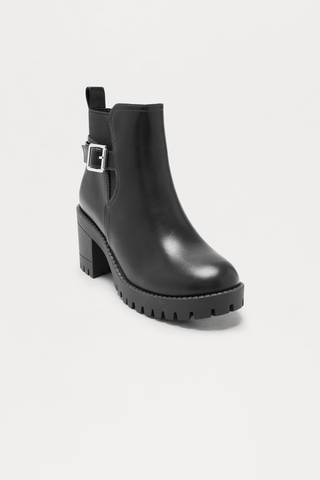 Bibi Buckle Booties - Black