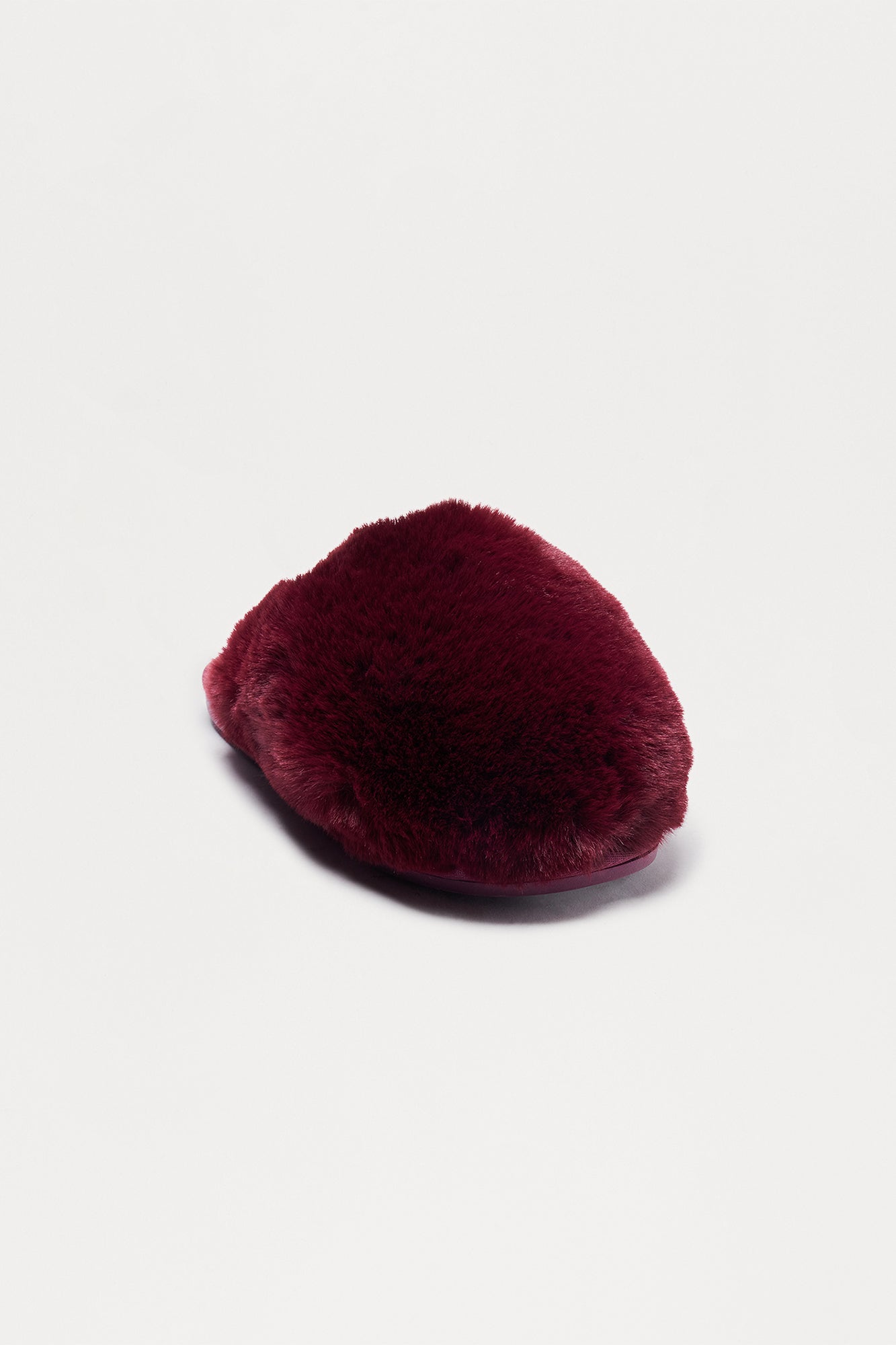 Buzz Faux Fur Slippers - Wine
