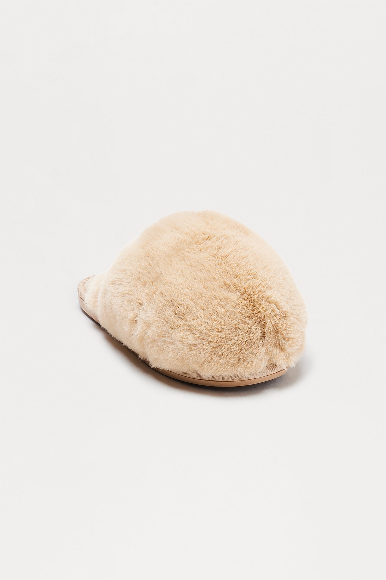 Buzz Faux Fur Slippers - Taupe
