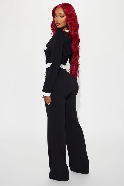 Executive Decisions Jumpsuit - Black