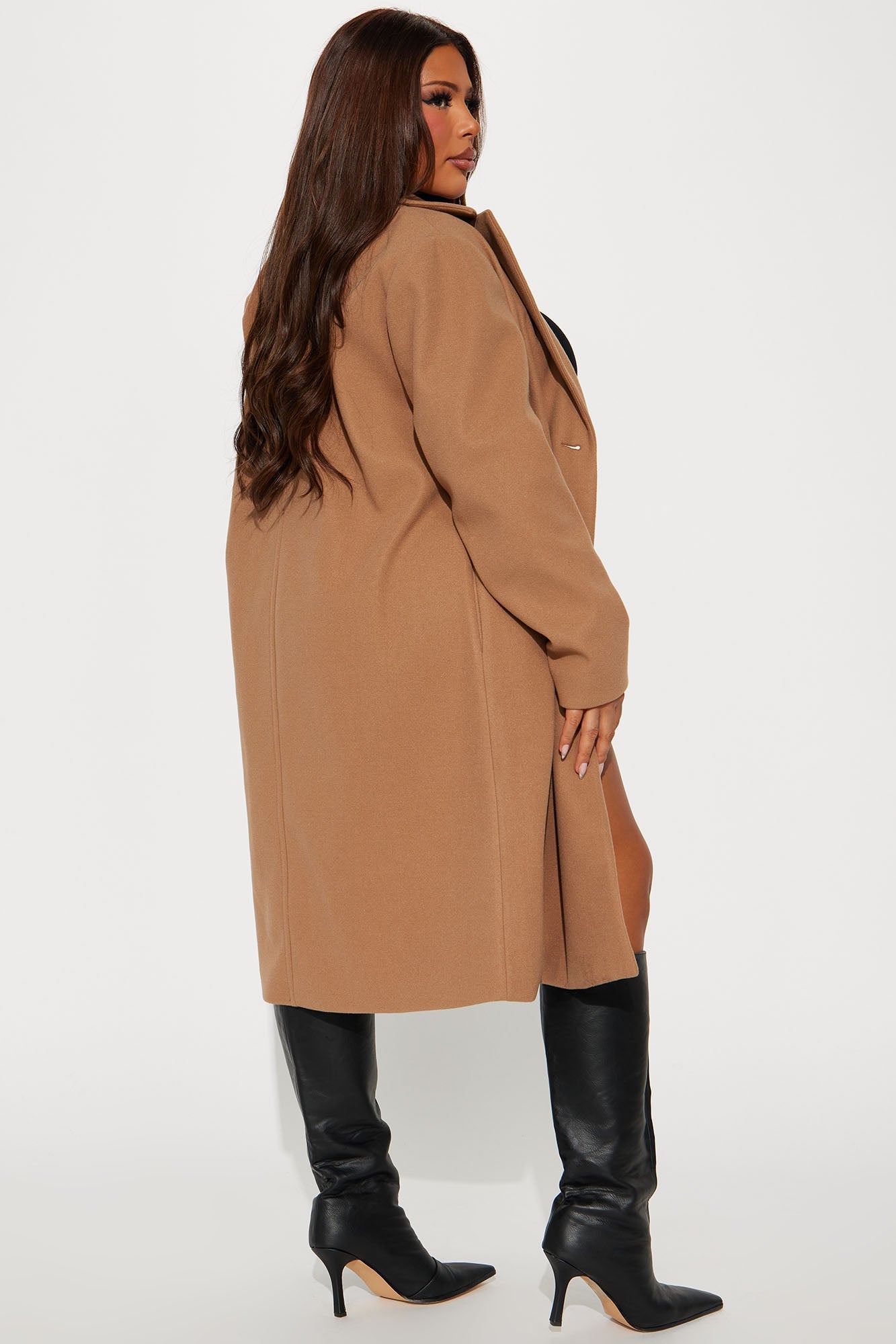 Natalie Wool Coat - Camel