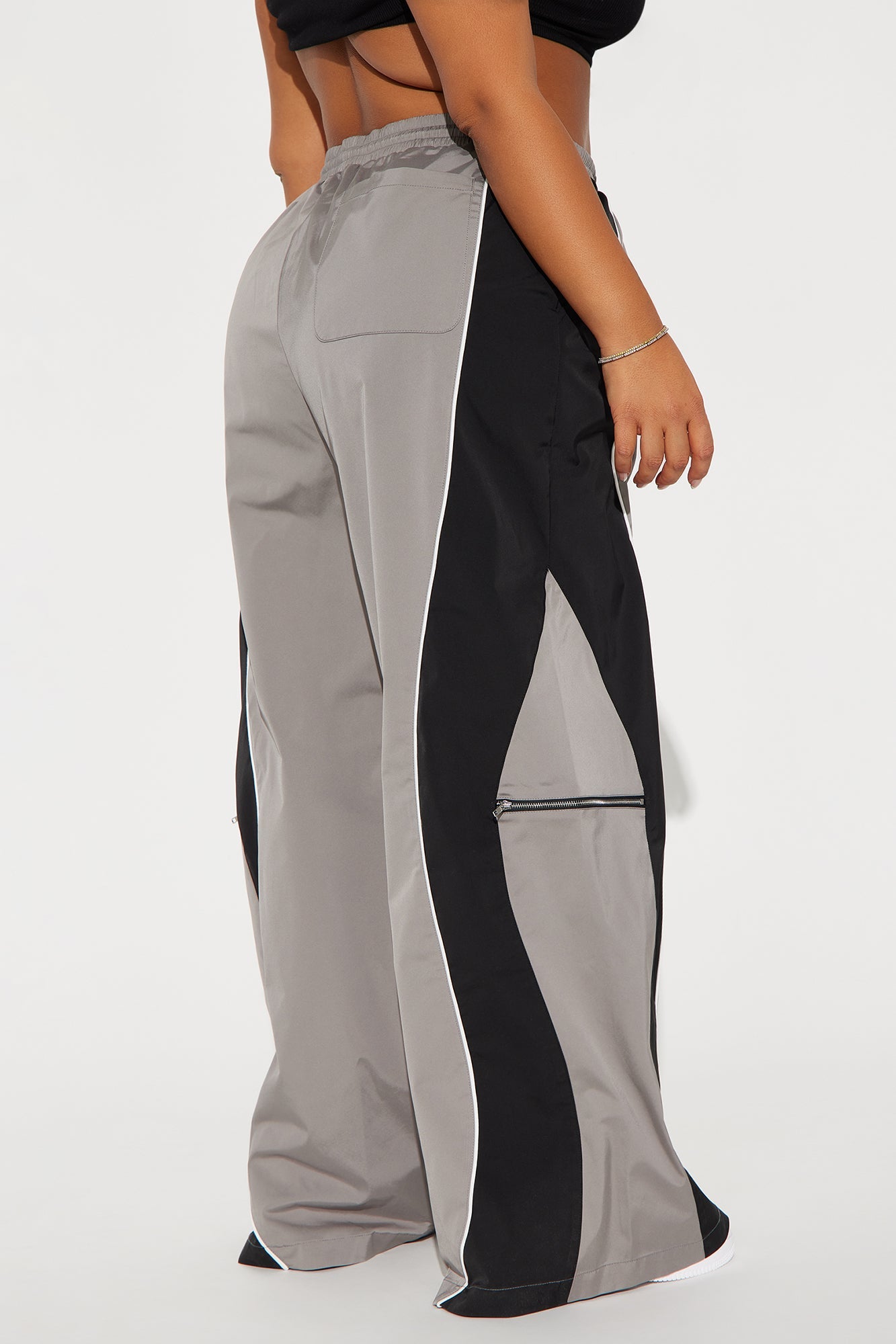 Nothing Less Windbreaker Track Pant - Charcoal/combo