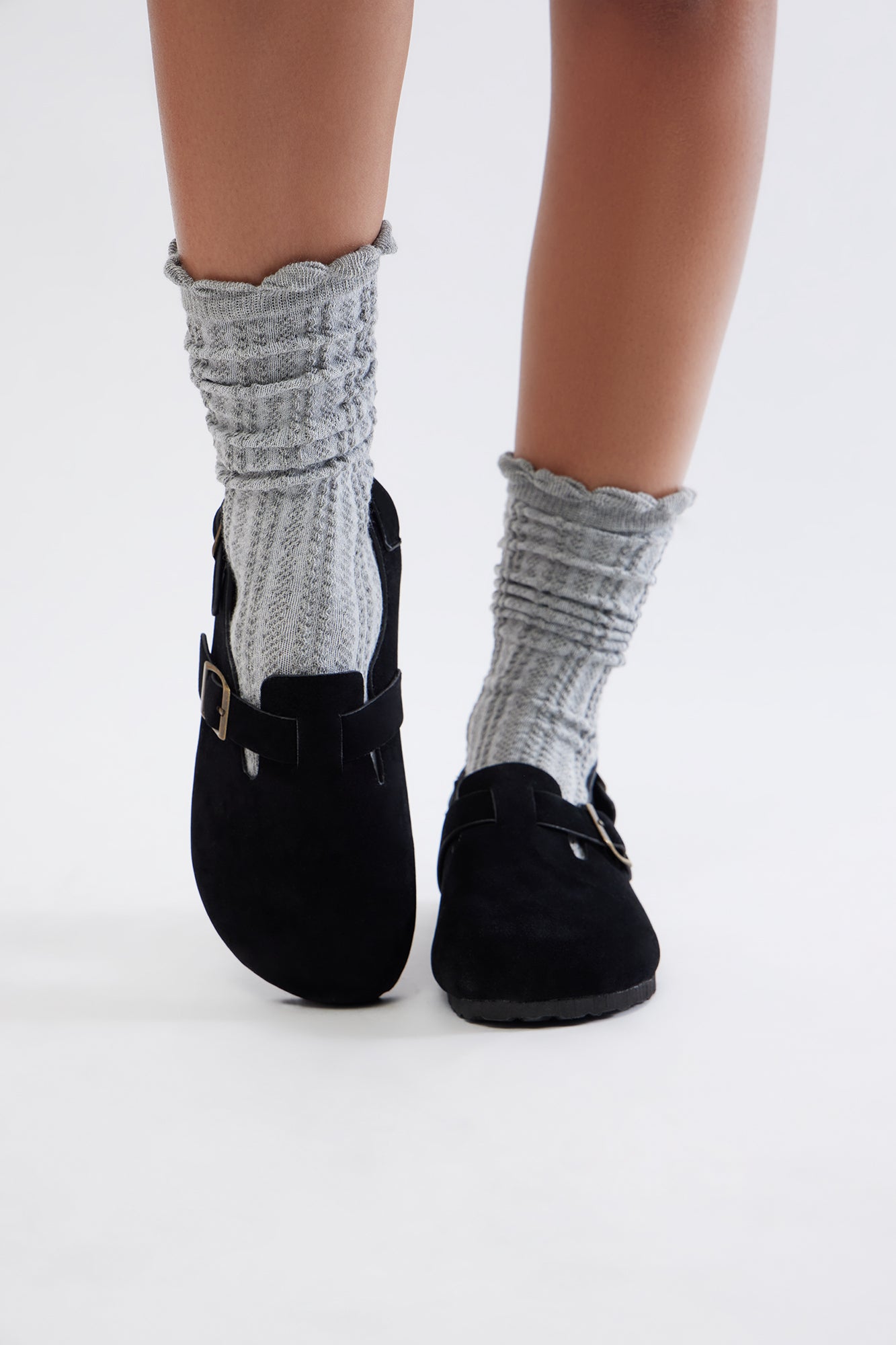 Fletcher Buckle Slides - Black
