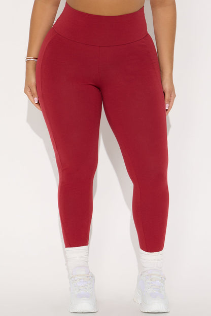 All My Life Legging - DarkRed