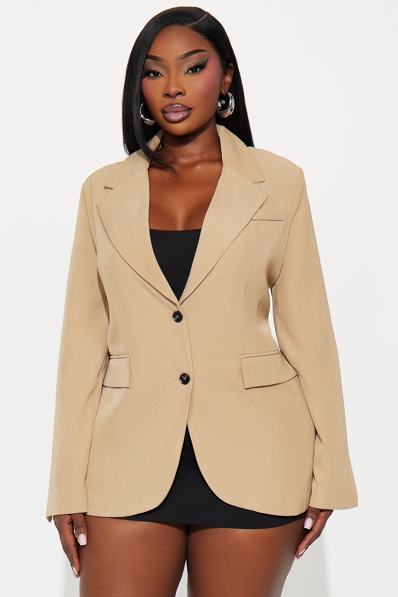 Beatrice Oversized Blazer - Taupe