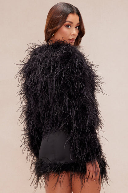 Scarlett Fur Jacket - Black