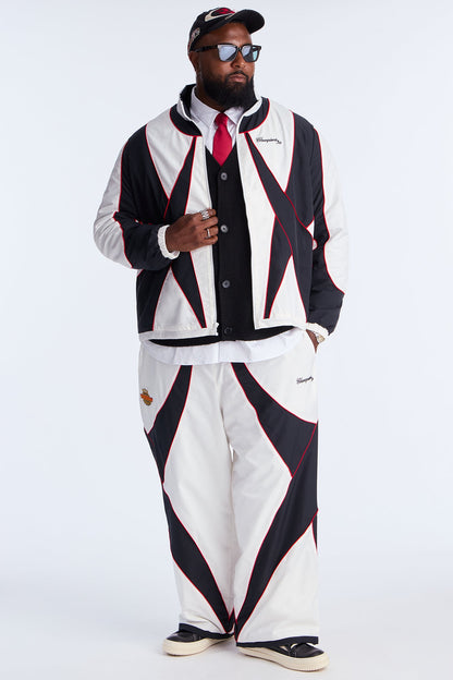 International Champions Color Blocked Windbreaker Jacket - Black/combo