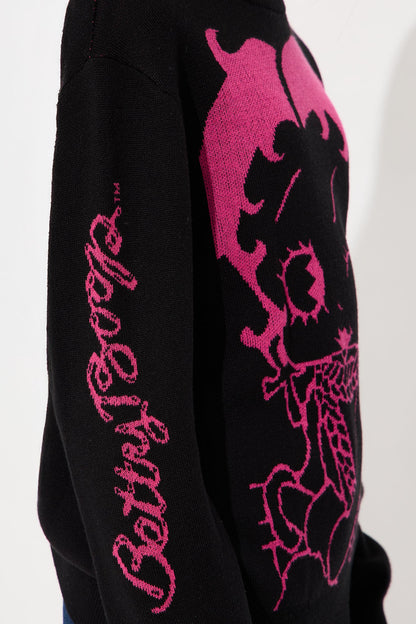 Mini Betty Boop Sweater - Black/combo
